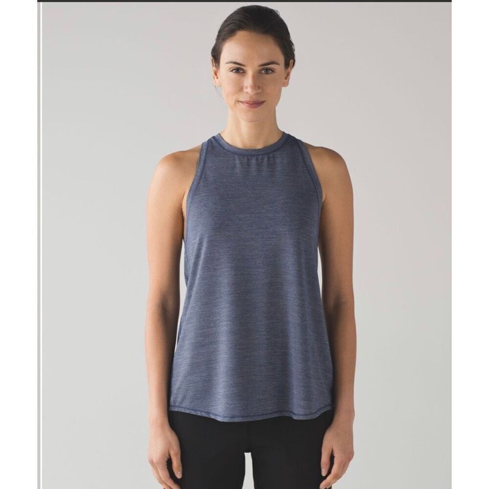 Lululemon Women’s Hot Like Agni Singlet Top Size 2 in Heathered Astro Blue